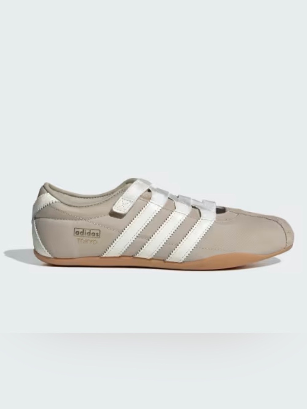 adidas Tokyo MJ Shoes in Khaki with White Stripes